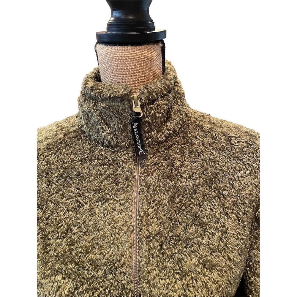 Avalanche Wear Women’s Fleece Jacket Gold Zip-Up Size M Casual - Picture 2 of 10